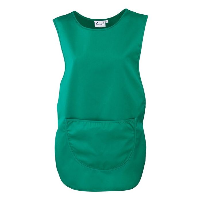 Emerald Green Tabard with Pocket & 'Do Not Disturb' Print  SMALL - Each