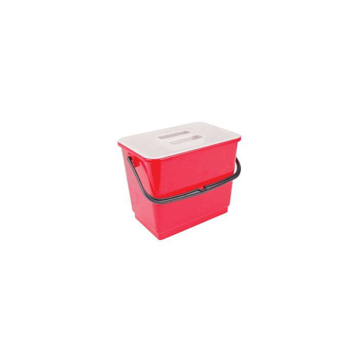 Replacement Bucket in Red 4 ltr for Rapid Response Trolley - EACH