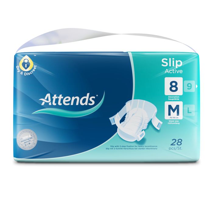 Attends Slip Active 8 Medium - Pack 28