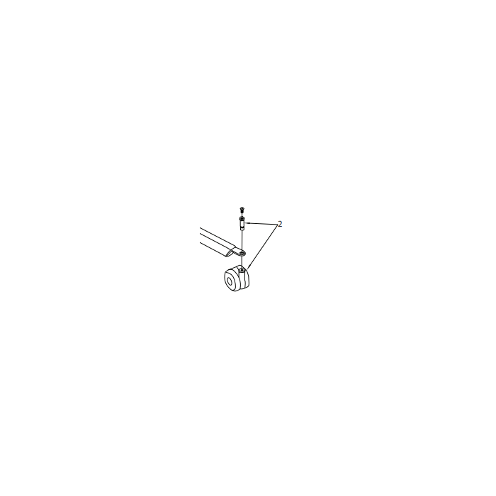 Front Castor for Unihoist Hoists  -  Each