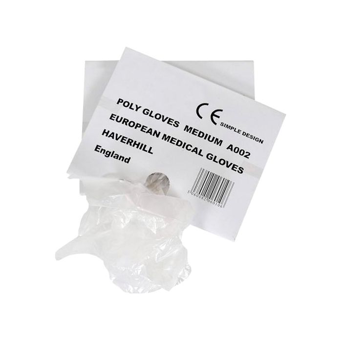 Clear Polythene Non-Sterile Gloves