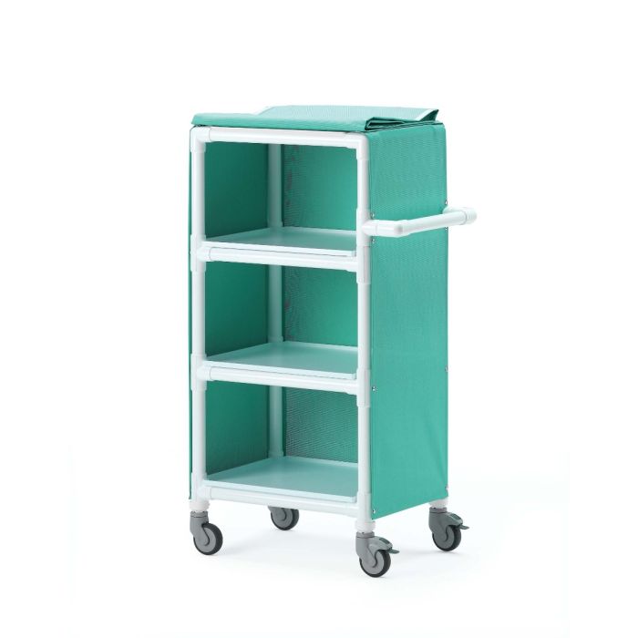 Trolley Modular Linen Cart with Canvas Covers Green 