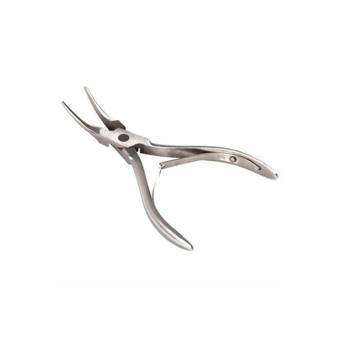 Tweezers Salmon Curved Blade 