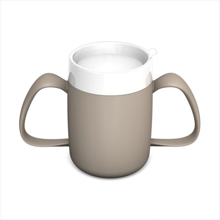 Two Handled Mug With Internal Cone (Linen) - Each