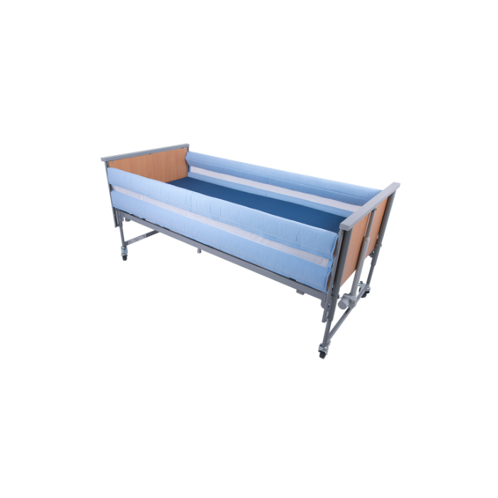 Two Rail Bumper with Net Window &  Hook & Loop Fastening (220cm Long) - Pair