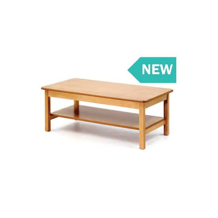 LOW COFFEE TABLE STANDARD TOP WITH SHELF 920MM X 600MM - EACH