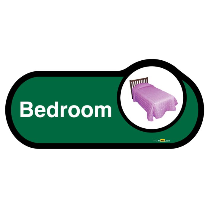 Bedroom Door Sign Green