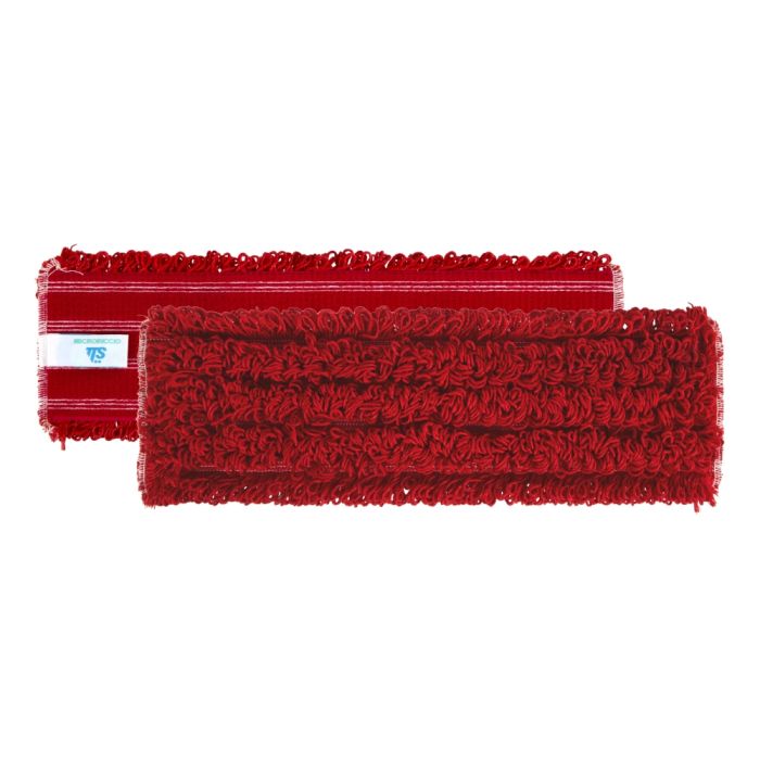 MICRORICCIO Velcro Flat Mop Head - Red 