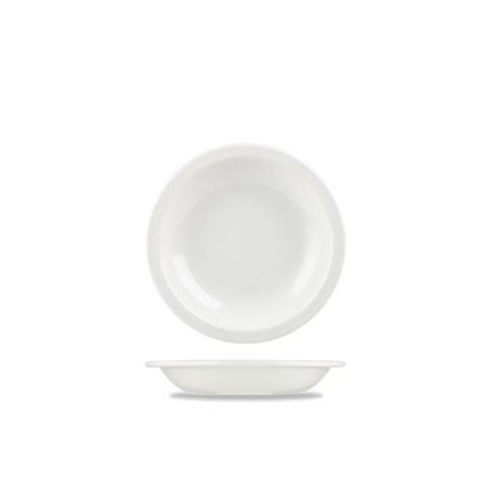 White Nova Rimmed Soup Bowl WITHOUT Handles 8.25"