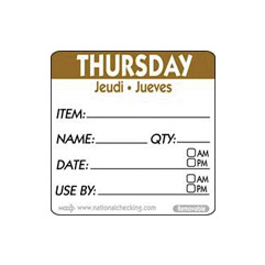 Rotation Labels - Thursday