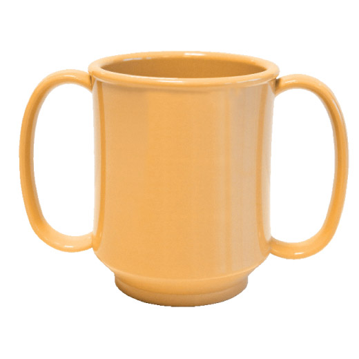 Two Handle Melamine Mug - Yellow