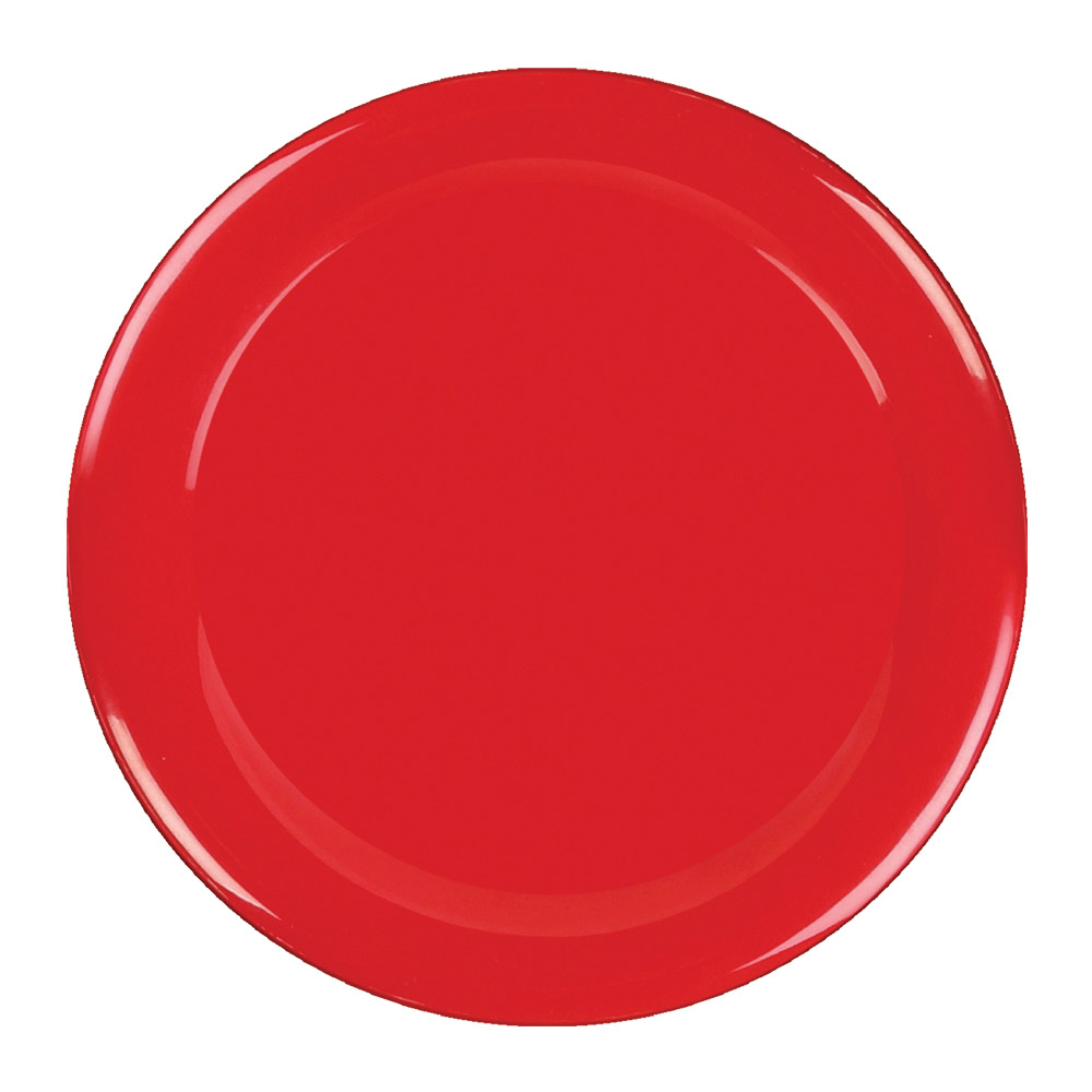 Red Melamine Dinner Plate - 23cm