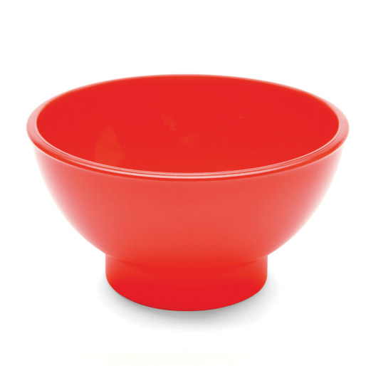 Polycarbonate Round Snack Dish - Red
