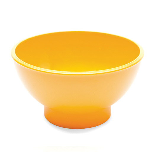 Polycarbonate Round Snack Dish - Yellow