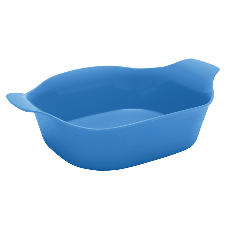 Polycarbonate Lugged Snack Dish - Blue
