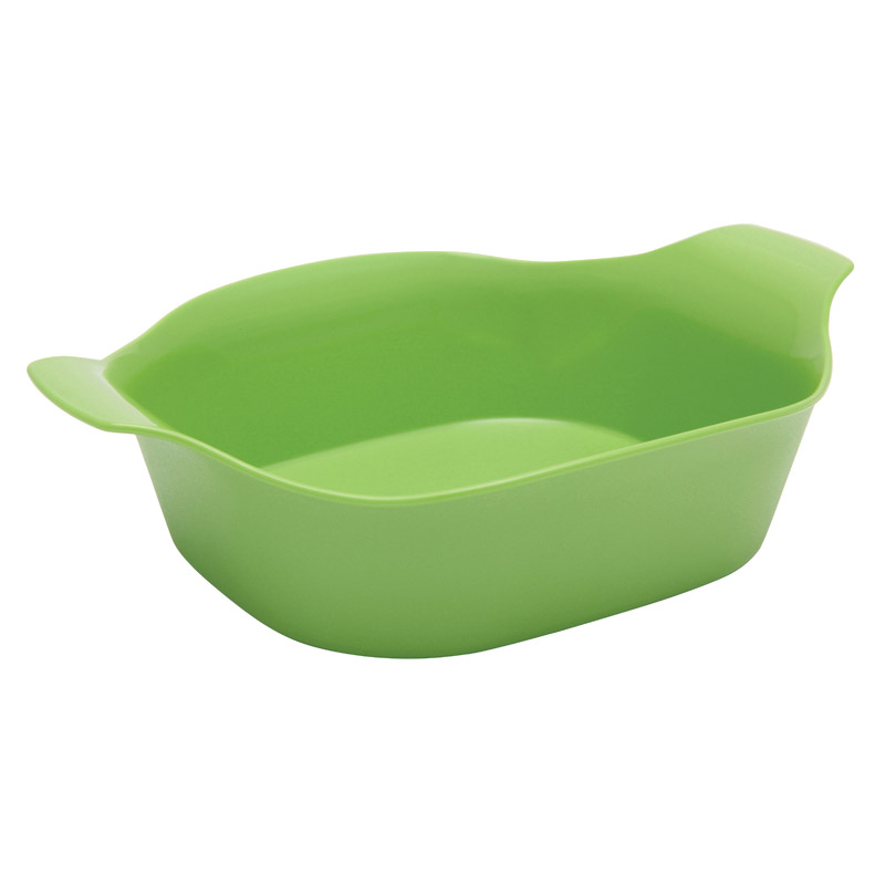 Polycarbonate Lugged Snack Dish - Green