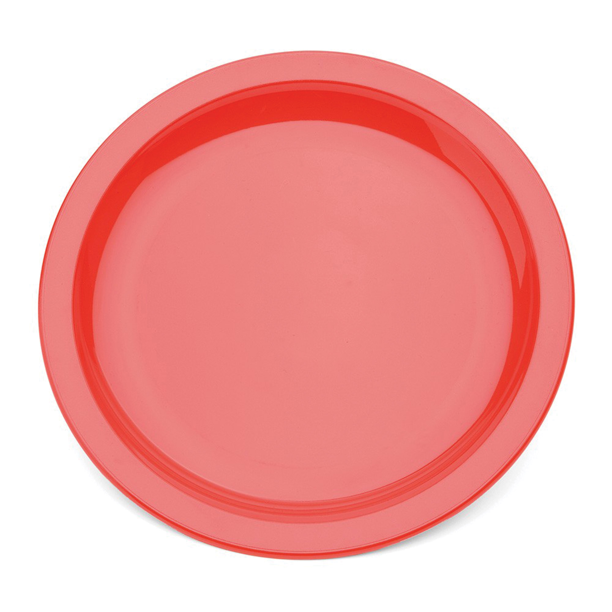 Polycarb Dinner Plate Narrow Rim Red 23cm