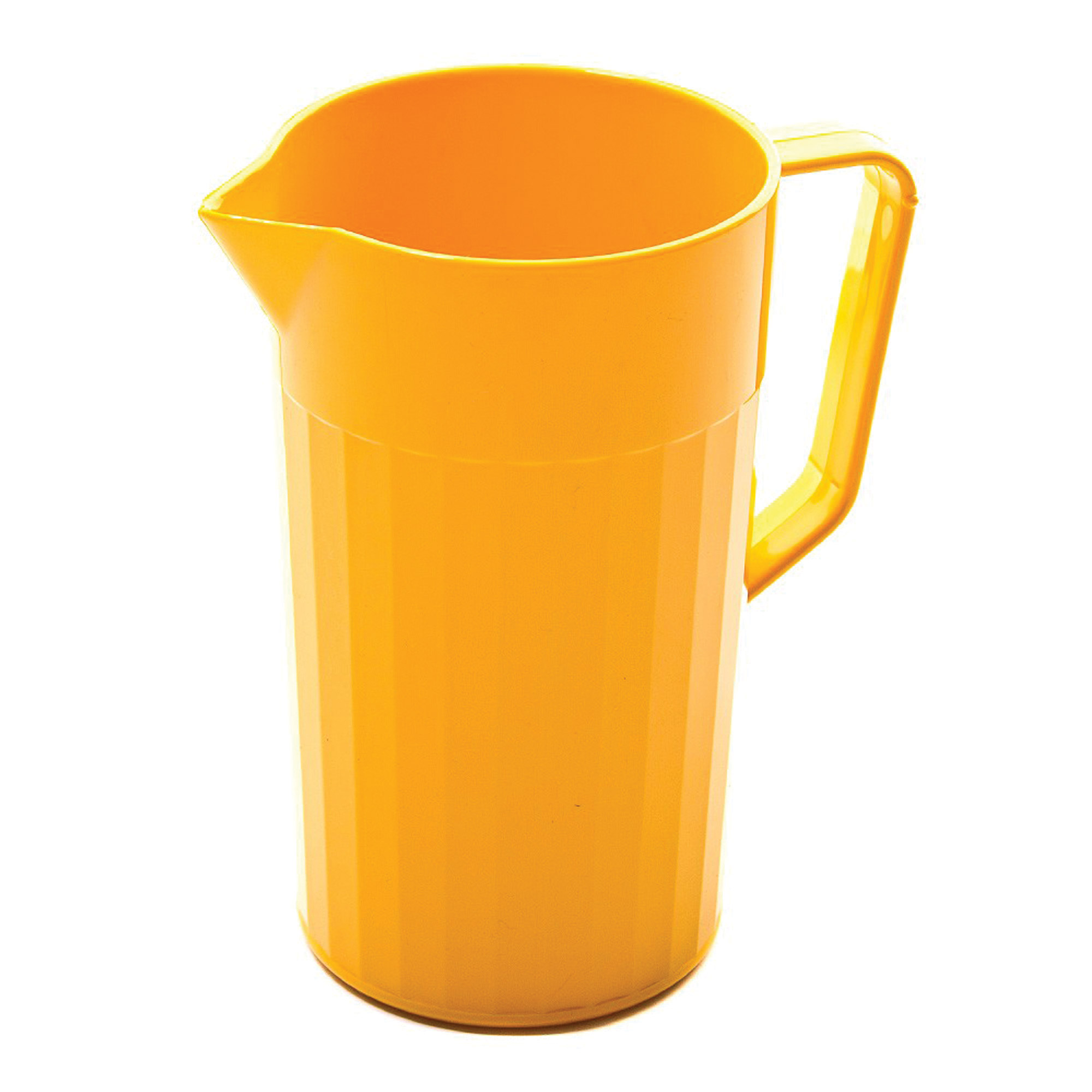 1.1 Litre Polycarbonate Jug YELLOW (microwave and dishwasher safe) - Each