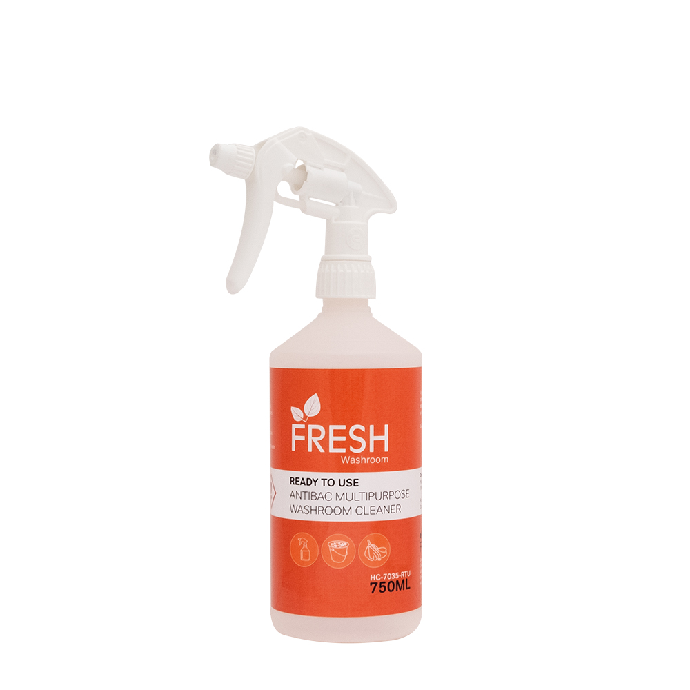 Fresh Trigger Bottle And Label For Antibac Multipurpose Washroom Cleaner - Each