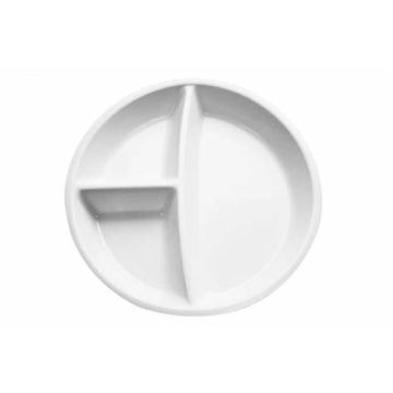 3 Compartment Plate 26cm (White) 