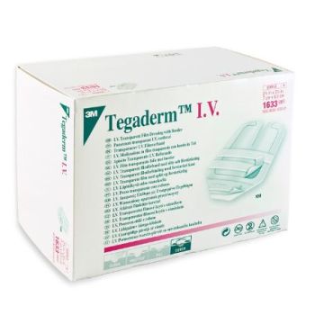 3M Tegaderm IV Dressing Peripheral line for Cannula 7 x 8.5cm - Box of 100