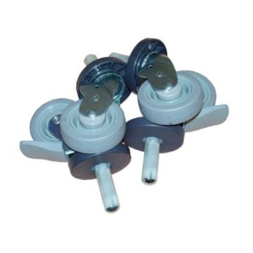 4 Wheel Set for Laundry Cart EC-6775, 6, 7 & 8 (Push Fit) -  Set 4