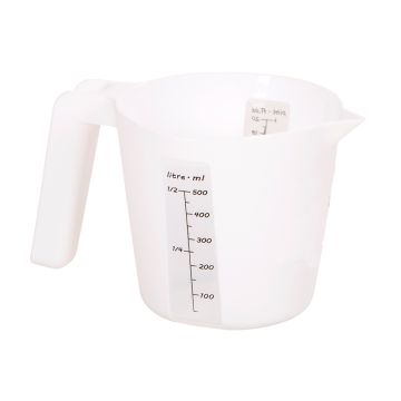 Polypropylene Measuring Jug - 0.5Ltr