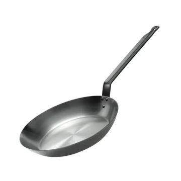 Heavy Duty Black Iron Frying Pan (32cm) - Each
