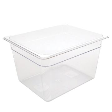 P/Carb Gastronorm 1/2 100mm Deep Clear - Each