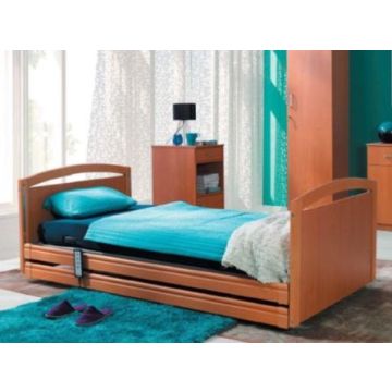 Amythest Extra Wide (105Cm) Low Bed (29-69Cm) Walnut - Each