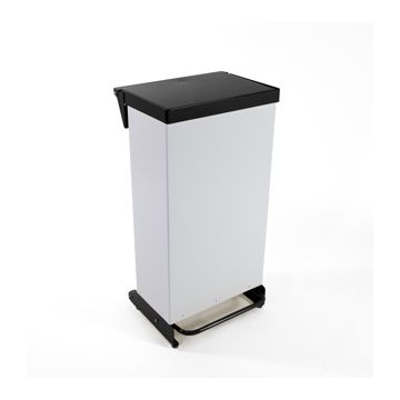 Bin F/R - 65ltr Foot operated-Fully Enclosed-Black-Each