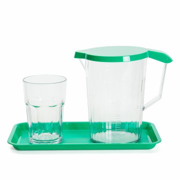Locker Set Including 3640Ml Tumbler Graduated Jug Lid And Serving Platter - Emerald Green