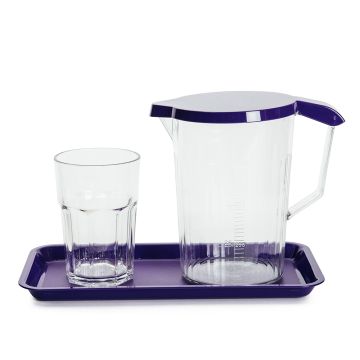 Locker Set Including 3640Ml Tumbler Graduated Jug Lid And Serving Platter - Purple
