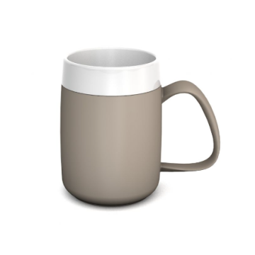 Linen Internal Cone One Handled Mug
