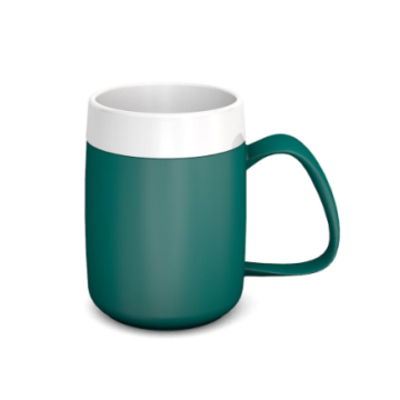 Teal Internal Cone One Handled Mug