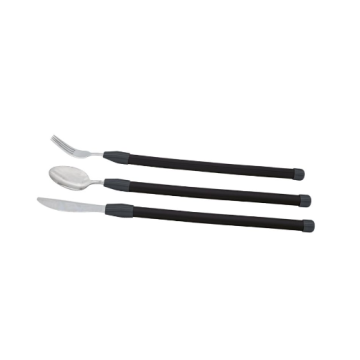 Black Flexible Cutlery Set 