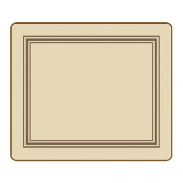 Cream Table Mat - 23 x 19cm