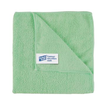 Microfibre Cloth Green (40cm x 40cm) -  Pack of 10