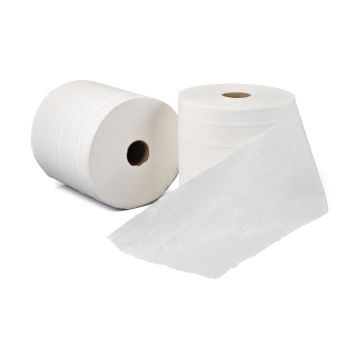 2 Ply White Embossed Roll Towel 150m - Case of 6