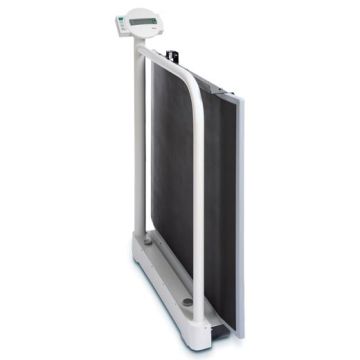 Digital Wheelchair Scale With Railing & Transport Castors
