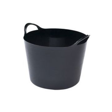 15L Graduated Flexi Round Tub (Black) - Each