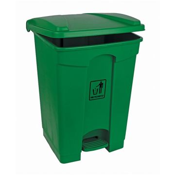 Bin Step-On 45Ltr Green - Each