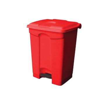70Ltr Step on Bin - Red