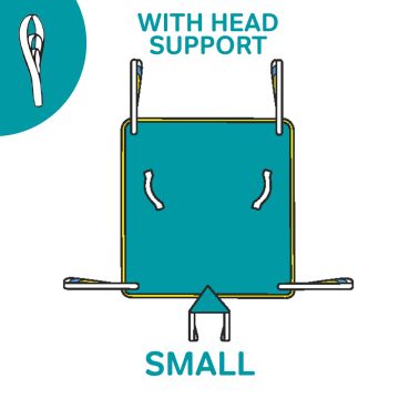 Supersoft Long Seat Hammock Sling with Padded Head Support - Small