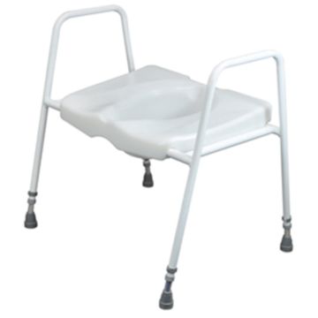Bariatric Toilet Seat And Frame White - Each