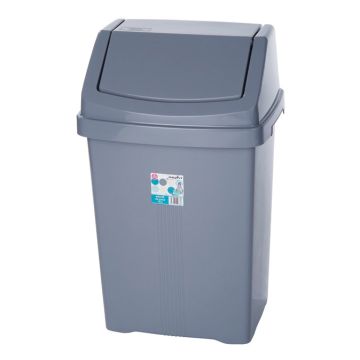 50Ltr Swing Bin - Silver