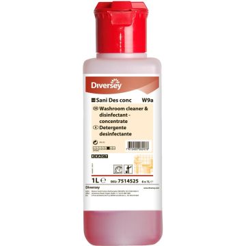 Sani Des Acidic Washroom Cleaner Disinfectant 1Ltr - Each