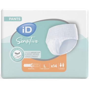 iD Sensitive Pants- Normal Large - Pack 14