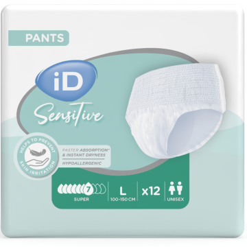 iD Sensitive Pants Super - Large - Pack 12