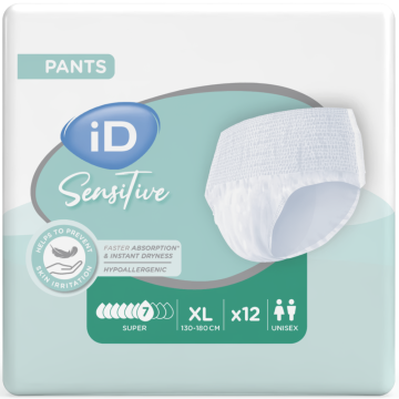 iD Sensitive Pants Super - X Large - Pack 12